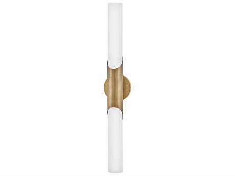 Hinkley Grace Textured Heritage Brass Vanity Light