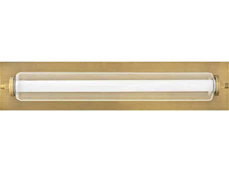 Hinkley Lucien Lacquered Brass Glass LED Vanity Light
