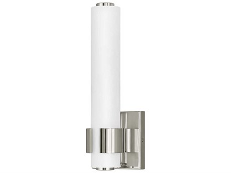 Hinkley Aiden Polished Nickel Glass LED Wall Sconce