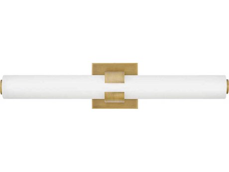 Hinkley Aiden Lacquered Brass Glass LED Vanity Light