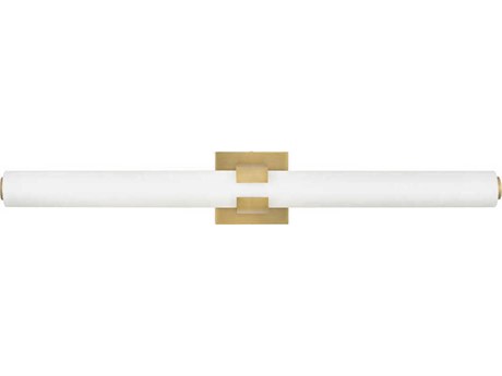 Hinkley Aiden Lacquered Brass Glass LED Vanity Light