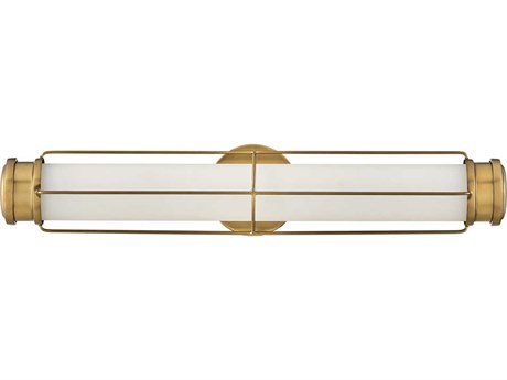 Hinkley Saylor Heritage Brass Glass LED Wall Sconce