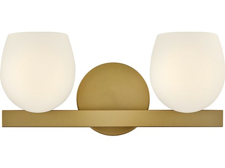 Hinkley Mae 2-Light Lacquered Brass Vanity Light