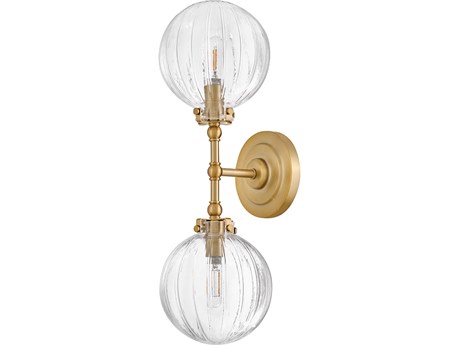 Hinkley Helene 2-Light Lacquered Brass Wall Sconce