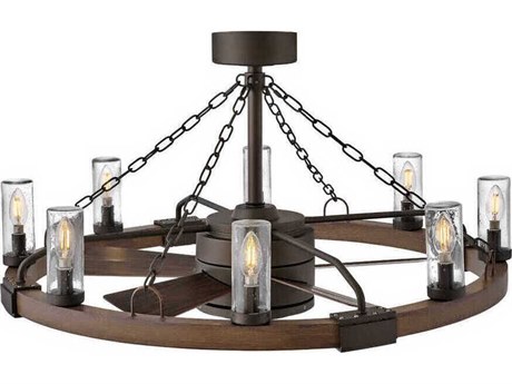 Hinkley Sawyer 36" 8-Light Outdoor Ceiling Fan