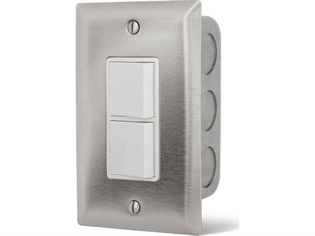 Infratech Single Duplex Switch Wall Plate & Gang Box 20 Amp Per Pole