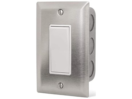 Infratech Value Controls Single On/Off Switch Wall Plate & Gang Box 20 AMP Per Switch