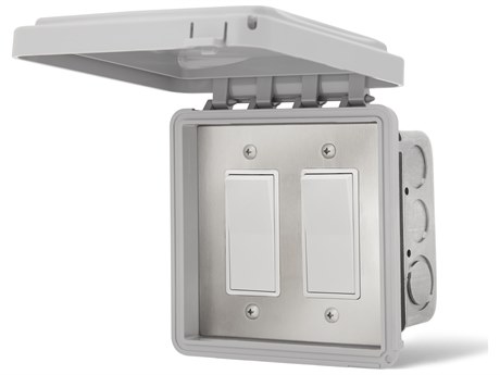 Infratech Value Controls Dual On/Off Switch Flush Mount & Gang Box 20 AMP Per Pole