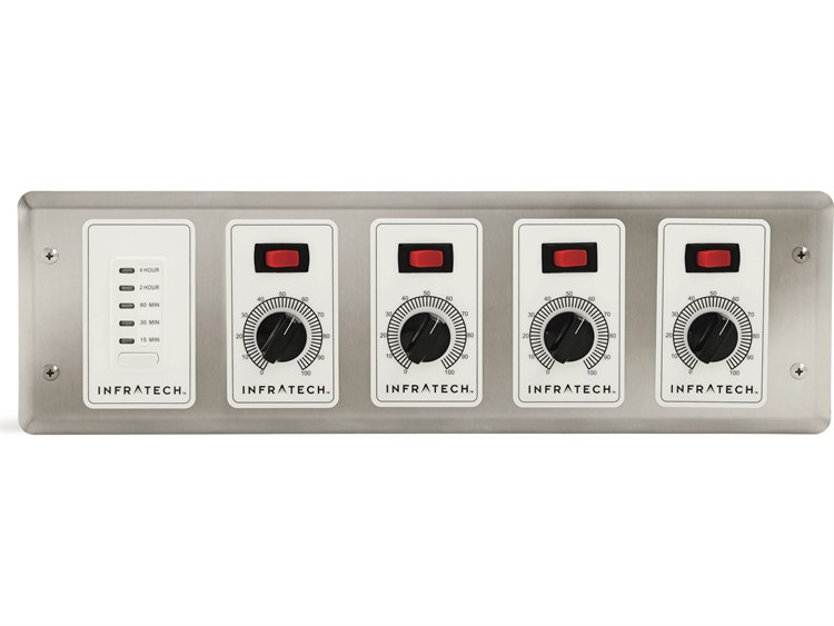Infratech Solid State Steel Gray 4 Zone Analog Control with Digital Time