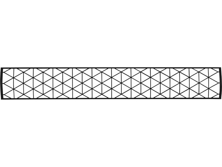 Infratech Dual Element Stainless Steel Black 61'' Contemporary Motif Upgrade Kit