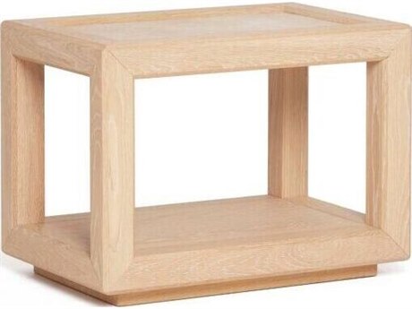 Interlude Home Walsh Rectangular Marble Saddle Honey End Table