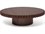 Interlude Home Crandon Round Wood Saddle Coffee Table  IL118188