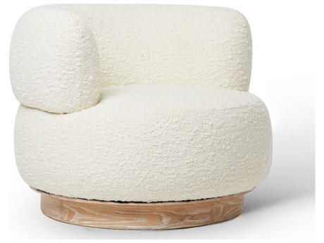 Interlude Home Vale White Accent Chair