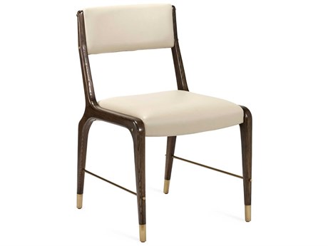 Interlude Home Tate Beige Leather Armless Dining Chair