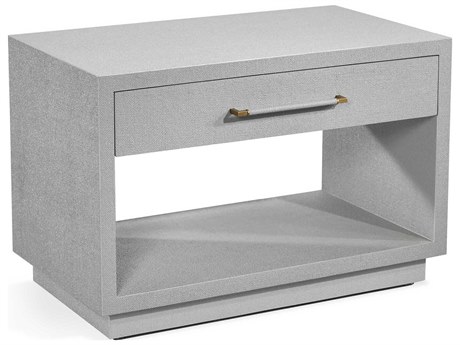Interlude Home Taylor 1-Drawer Gray Nightstand