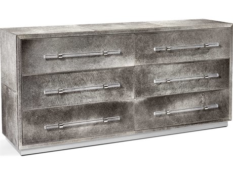 Interlude Home Cassian 6-Drawers Gray Double Dresser