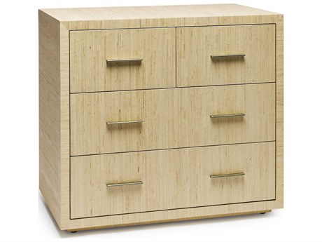 Interlude Home Livia 4-Drawers Natural Champagne Silver Accent Chest