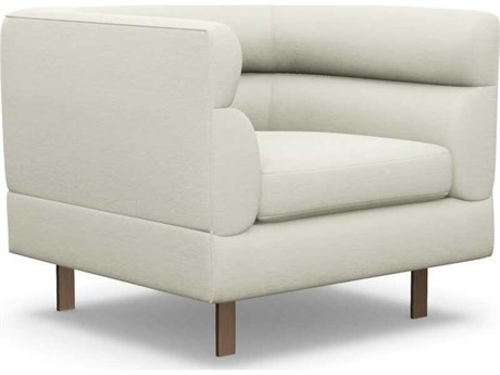 Interlude Home Ornette White Club Chair