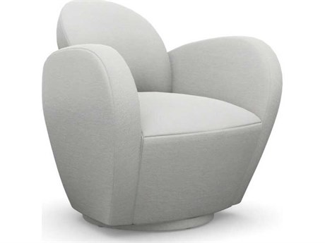 Interlude Home Miami Swivel Cream Accent Chair