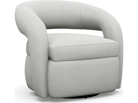 Interlude Home Targa Swivel Cream Accent Chair