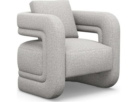Interlude Home Scillia Gray Accent Chair
