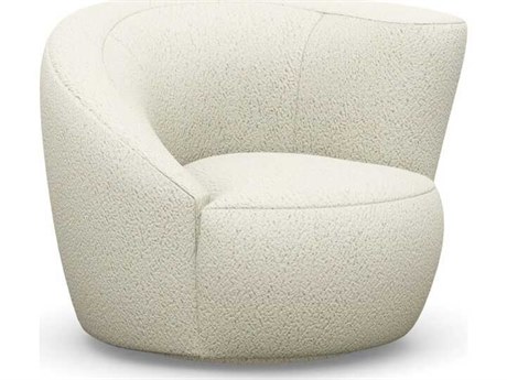 Interlude Home Carlisle Swivel Cream Accent Chair