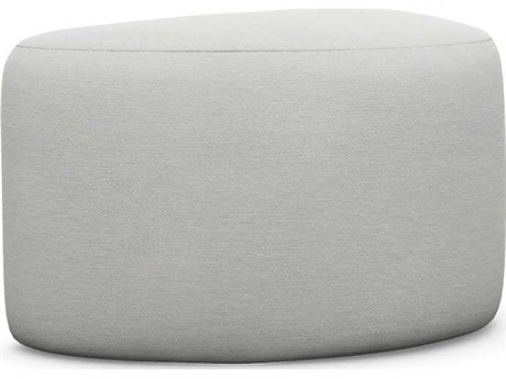 Interlude Home Carlisle Fresco Gray Upholstered Ottoman