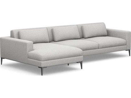 Interlude Home Izzy Gray Upholstered Sectional Sofa