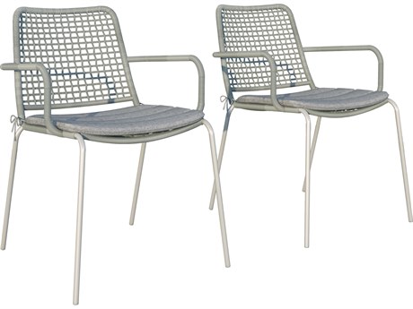 International Home Miami Amazonia Oberon Gray Resin Side chair - Set of 2