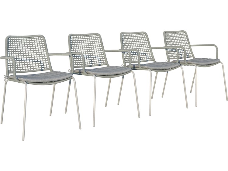 International Home Miami Amazonia Oberon Gray Resin Side chair Set of 4