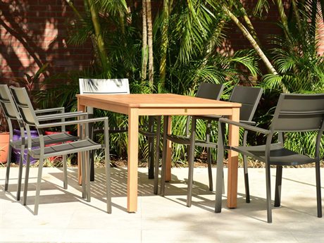 International Home Miami Amazonia Koningsdam 7 Piece Rectangular Wood Dining Set