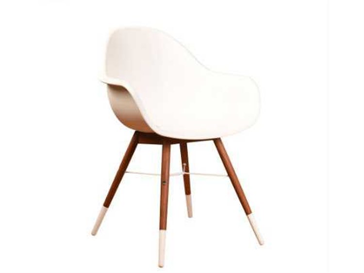 International Home Miami Amazonia Charlotte Eucalyptus Deluxe 4 Piece Armchair Set White Set of 4 Chairs