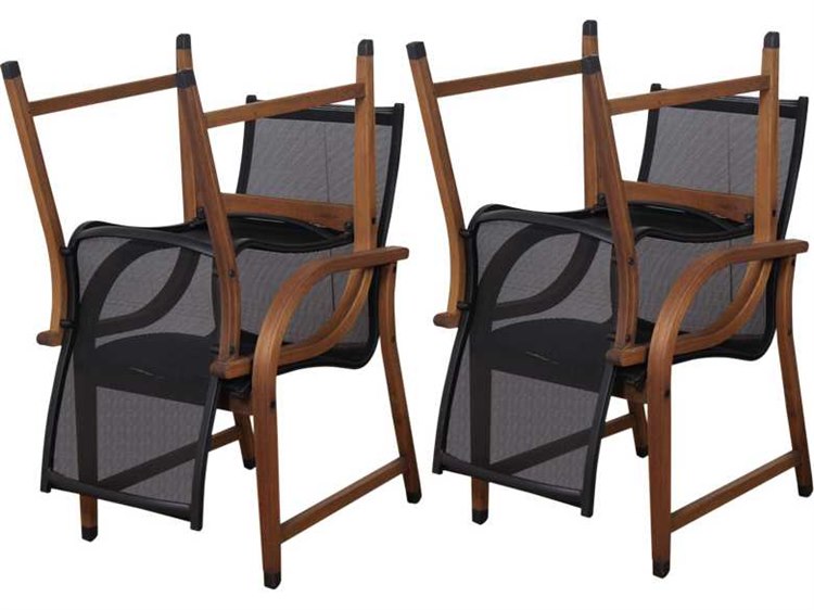 International Home Miami Amazonia Eucalyptus Bahamas Dining Arm Chair (4 Piece Set)