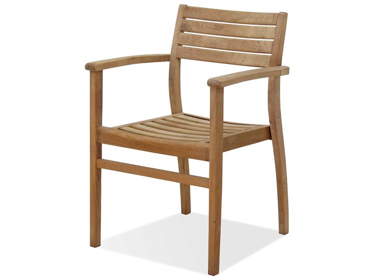 International Home Miami Amazonia Teak Coventry Dining Arm Chair (4 Piece Set)