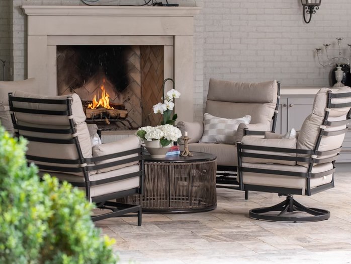 Inspired Visions Lancaster Aluminum Cushion Lounge Set
