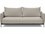 Innovation Malloy 89" Kenya Gravel Matt Black Steel Gray Fabric Upholstered Sofa Bed  IV955431250205792