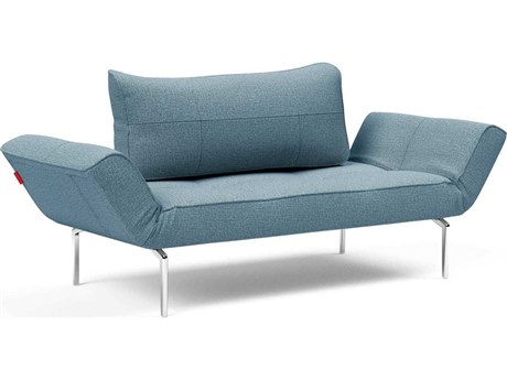 Innovation Zeal Mixed Dance Light Blue Aluminum Upholstered Sofa Bed