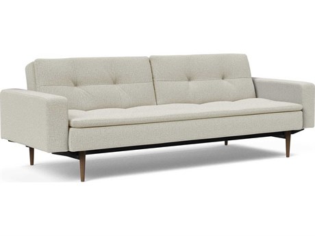 Innovation Dublexo Mixed Dance Natural Dark Lacquered Oak Beige Upholstered Sofa Bed