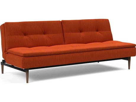 Innovation Dublexo Elegance Paprika Dark Lacquered Oak Upholstered Sofa Bed