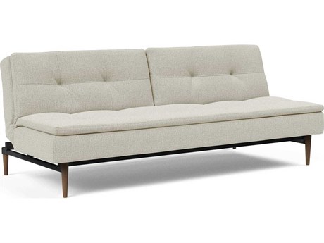 Innovation Dublexo Mixed Dance Natural Dark Lacquered Oak Beige Upholstered Sofa Bed