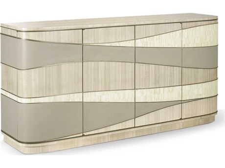 Jonathan Charles Water Rectangular Wood Natural Dyed Koto Credenza Console Table