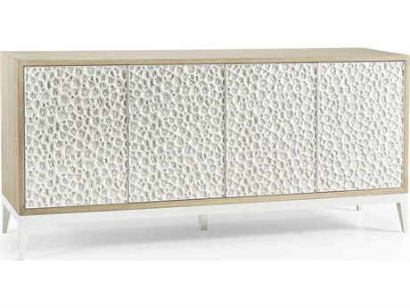 Jonathan Charles Water Rectangular Wood White Washed Oak Credenza Console Table