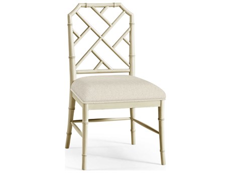 Jonathan Charles Timeless Beech Wood Gray Upholstered Armless Dining Chair