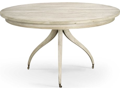 Jonathan Charles Timeless Round Wood Bleached Walnut Dining Table