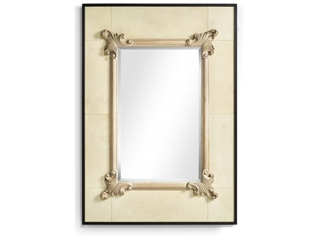 Jonathan Charles Jc Traditional Ebonised Oak Wall Mirror Rectangular