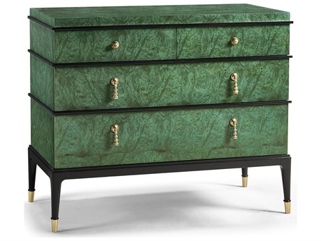 Jonathan Charles Jc Modern 4-Drawers Burlwood Dresser