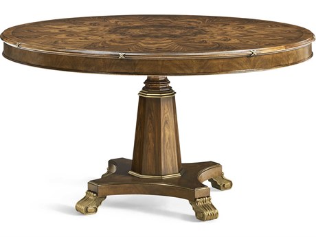 Jonathan Charles Viceroy Round Wood Brown Santos Dining Table