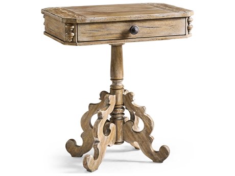 Jonathan Charles Caldera Rectangular Wood Light Spain Painted Walnut End Table