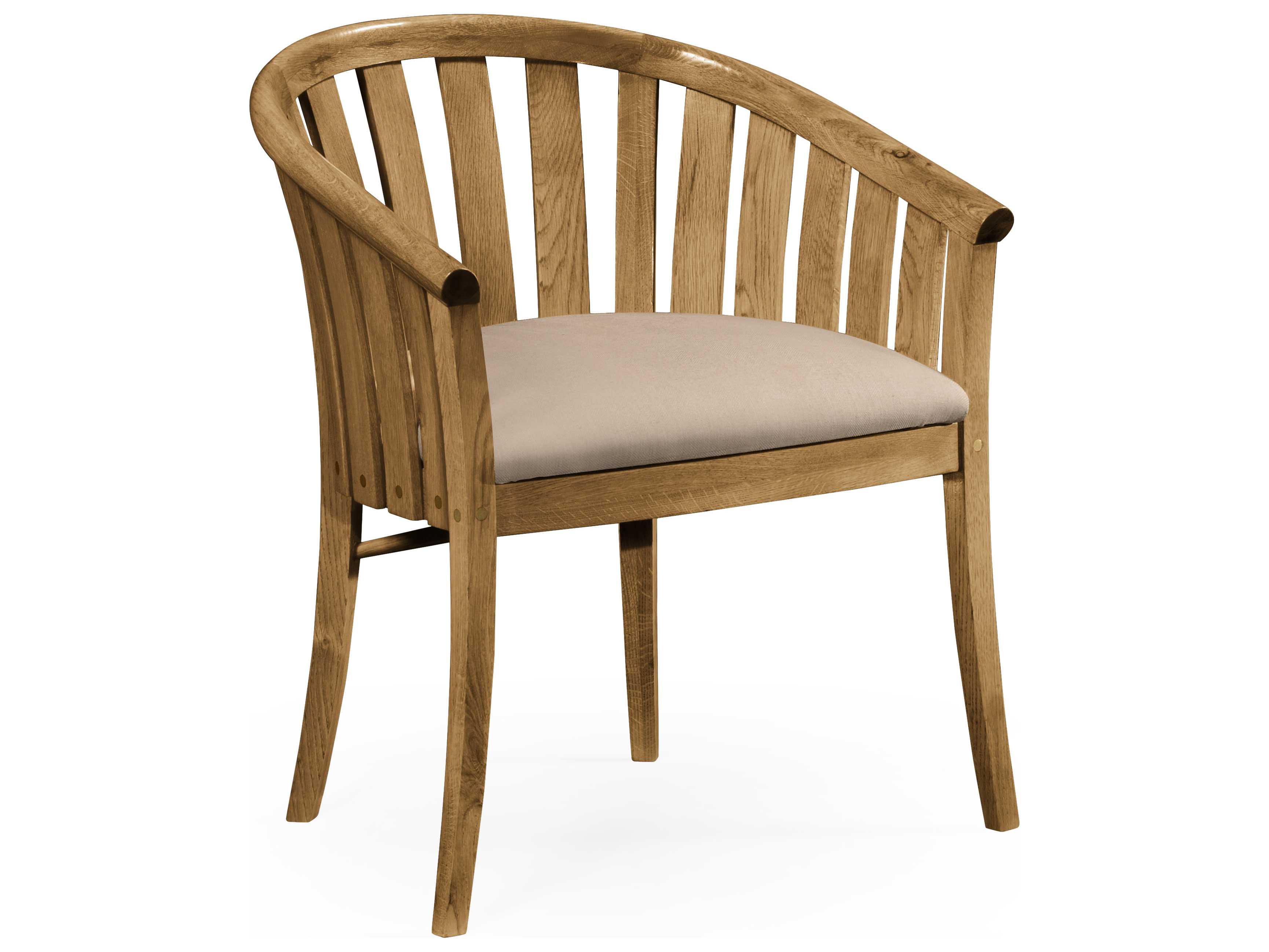 Jonathan Charles Natural Oak Natural Light Oak On Wood Accent Chair | JC494900L