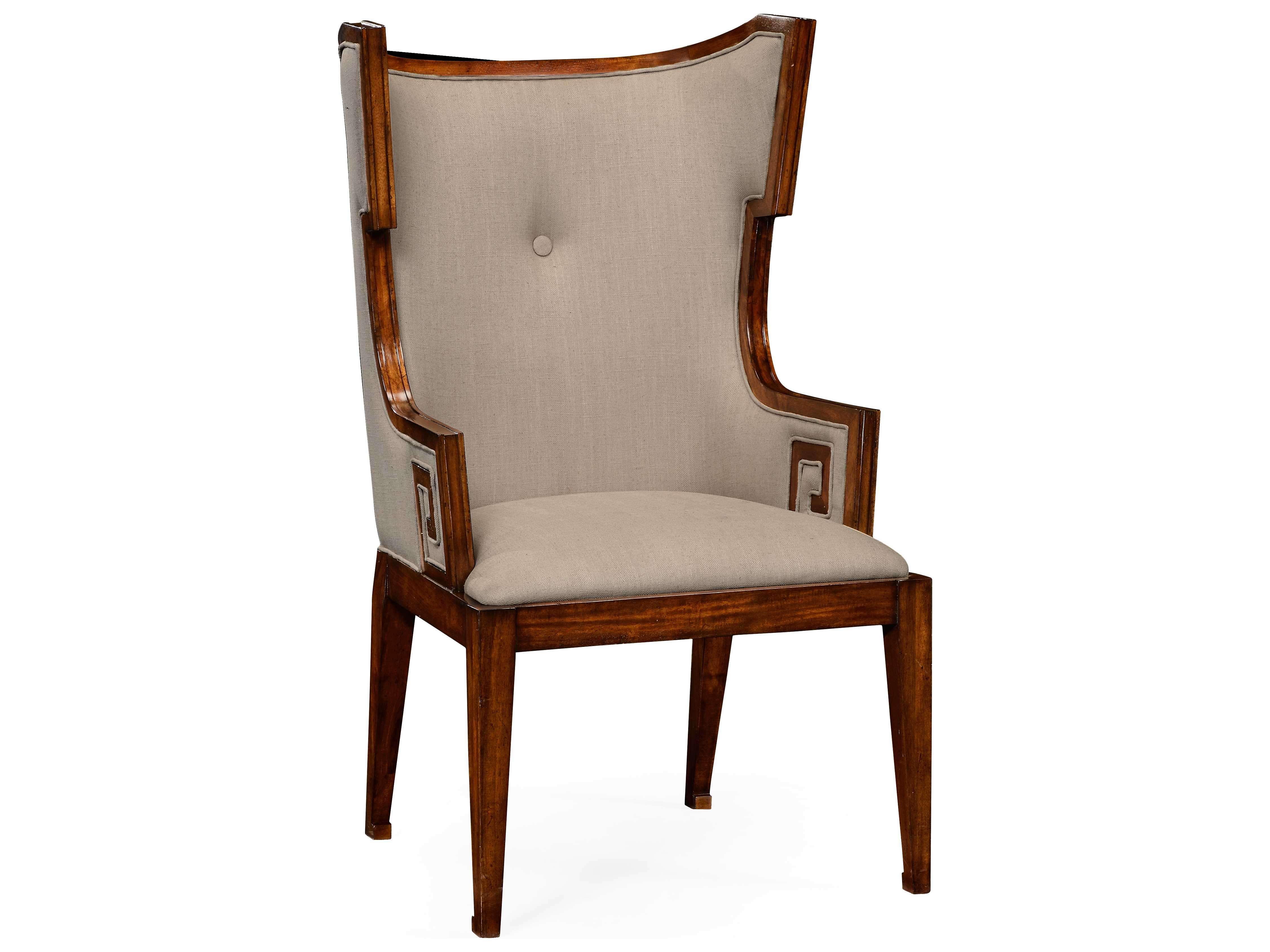 Jonathan Charles Windsor Medium Walnut Accent Chair JC495047WALAC